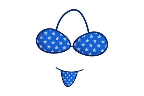 Blue Bikini Graphic By Salfiart Creative Fabrica