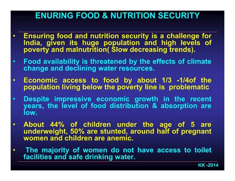 Food and Nutrition Security | PDF