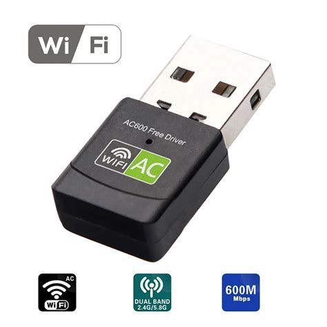 AC600 Free Driver USB Wifi Adapter - 600mbps 5ghz Antenna