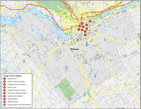 Map Of Ottawa Canada Gis Geography