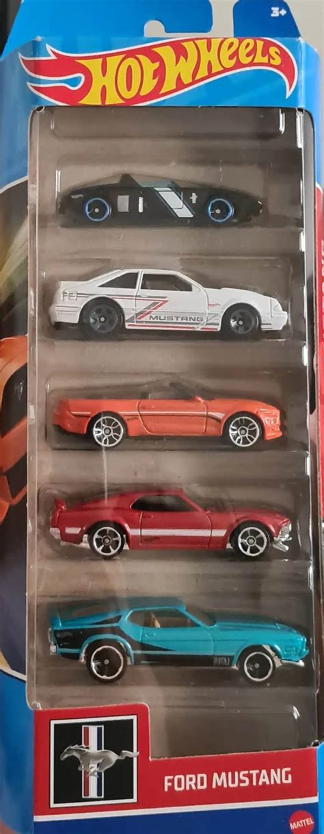 Embalagem Danificada Hot Wheels Pack De Ford Mustang Universo Hot Wheels