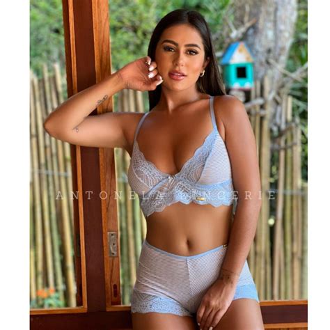 Pijama Baby Doll Short Doll Feminino Lingerie Sexy Shopee Brasil