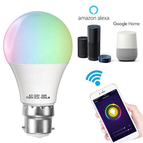 Buy Wifi Smart Dimmable LED Bulb Multicolor B22 9W TechAccess Shop