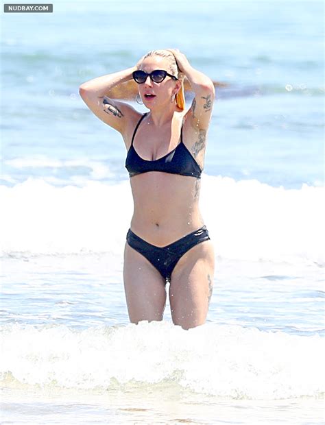 Lady Gaga Wet Nude In A Black Bikini In The Hamptons Nudbay