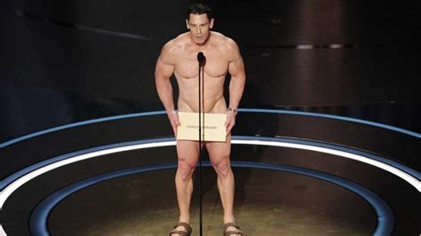 Oscars John Cena S Naked Surprise At Best Costume Awards