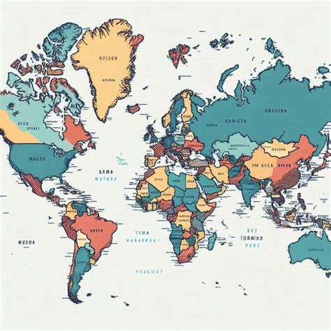 Página 6 | Vetores e ilustrações de Mapa mundi completo divisao pais ...