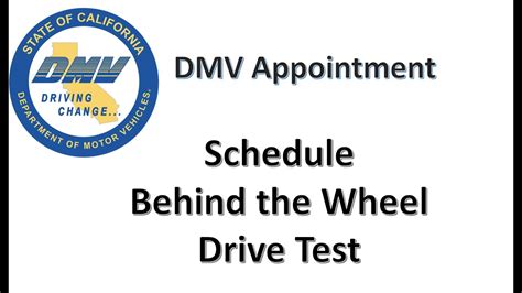 How To Book Dmv Behind The Wheel Appointment Online Schedule Dmv Drive Test Appointment Youtube