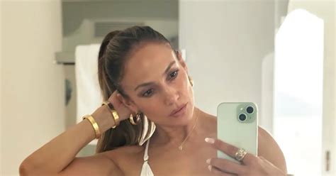 Hot At 55 Jennifer Lopez Stuns In Plunging Swimsuit