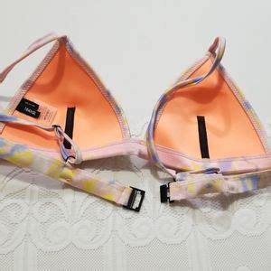 Triangl Swimwear Swim T Triangl Pink Tyedye Bikini Top Various