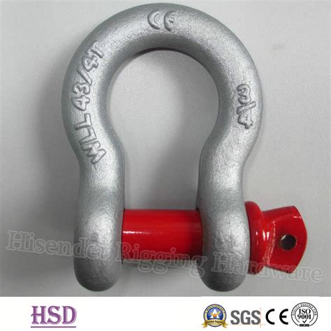 Rigging Galvanized Us Type Drop Forged Bow G209 Anchor Shackle China