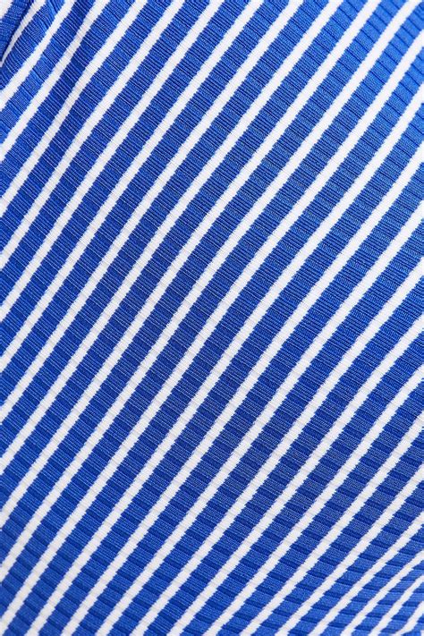 SEAFOLLY Striped Ribbed Bikini Top THE OUTNET