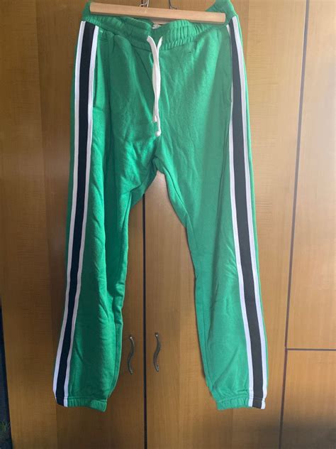 Green Joggers Mens Fashion Bottoms Joggers On Carousell