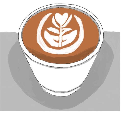 Картинки для срисовки кофе - 31 фото