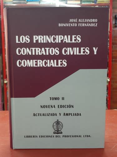 Los Principales Contratos Civiles Y Comerciales Bonivento Env O Gratis