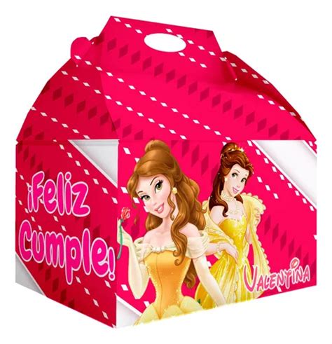 100 Caja Dulcera Bolo Fiesta Infantil Princesas Disney Envío gratis