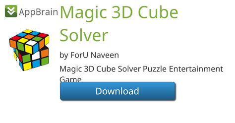 Magic Rubik's 3D Cube Solver for Android - Free App Download
