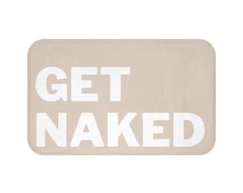 Get Naked Bath Mat Etsy