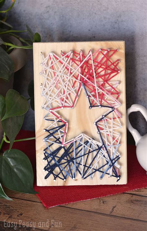 String Art Star Yarn Crafts For Kids Easy Peasy And Fun