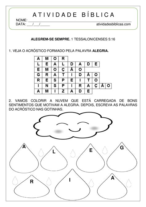 Atividades Bíblicas Para Imprimir 3
