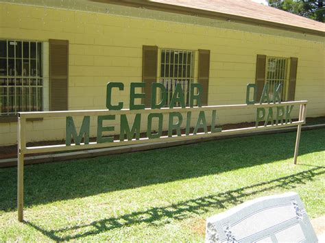 Cedar Oak Memorial Park in Tuscaloosa, Alabama - Find a Grave Cemetery