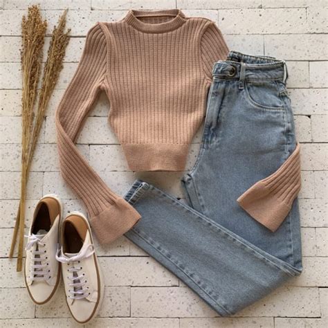 Cropped Modal Canelado Manga Longa Amarra O Nude Dondoca Moda Feminina