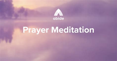 Prayers About The Benefits Of Solitude Christian Prayer Meditations