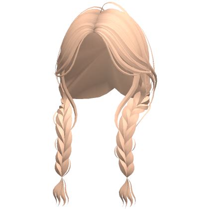 Messy Blonde Braided Pigtails Roblox Item Rolimon S