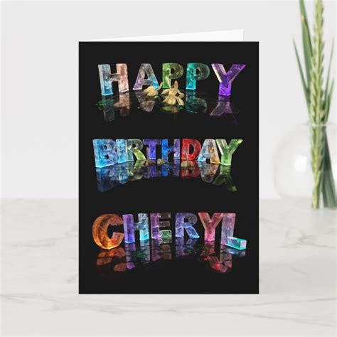 Happy Birthday Cheryl Card | Zazzle