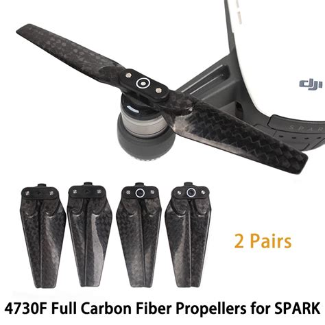 Dji Spark Carbon Fiber 4730f Propellers Quick Release Foldable Cf