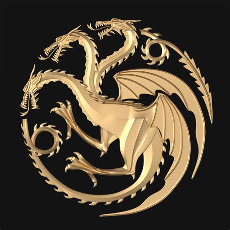 Game of Thrones - House Targaryen | 3D model | Game of thrones art ...