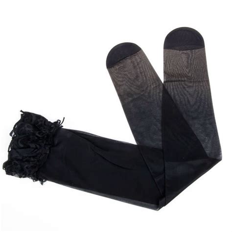 Bas Bas en dentelle pour femmes Lingerie Sexy collants érotiques transparents pour dames