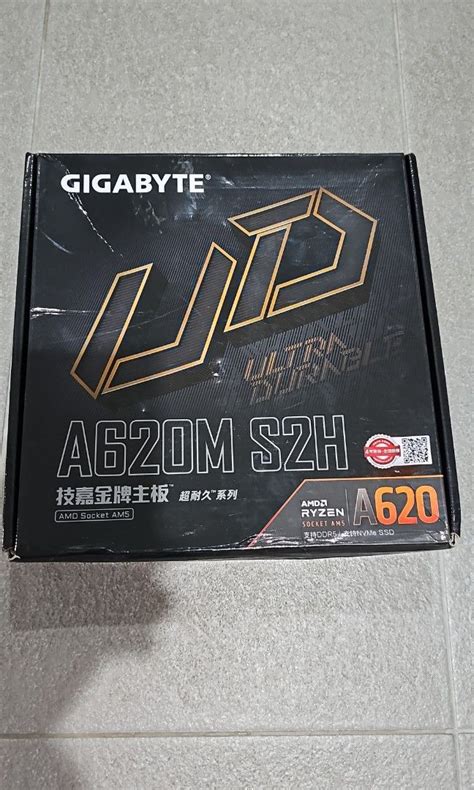 GIGABYTE A620M S2H AMD New Micro ATX A620 DDR5 6400(OC) MT/s M.2 USB 3. ...