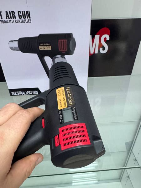 Фен для детейлинга Hot Air Gun С ЖК дисплеем Мощность Ватт Температурный режим