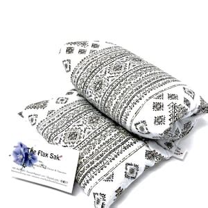 Microwave Flax Heating Pad With Removable Washable Cover Gift For Him And Her Hot Cold Pack