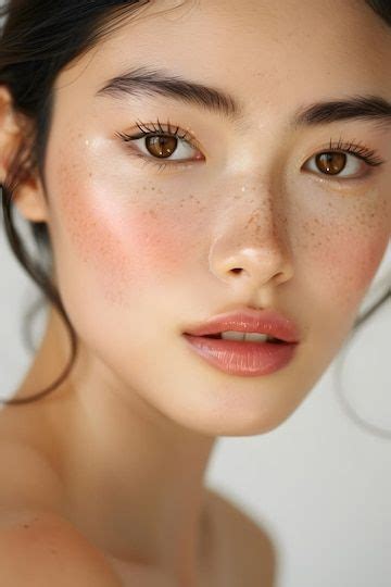 Premium Photo East Asian Model With Natural Makeup For Beauty