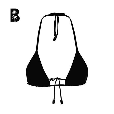 BLACKBOUGH Triangle Bikini Top Bermuda Black Lazada PH