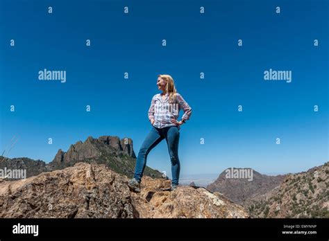 Hiking In Big Bend National Park Texas Usa Stock Photo Alamy