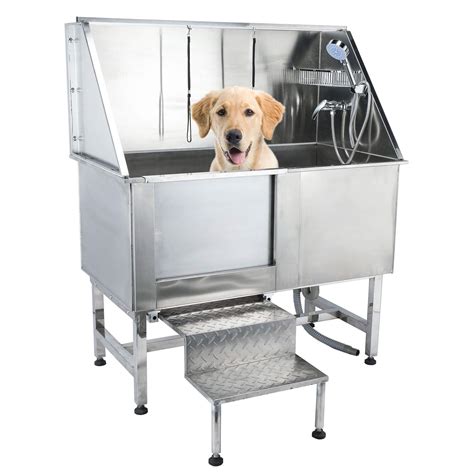Stainless Steel Bathtub For Dogs : Flying Pig® 38" Stainless Steel Pet