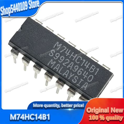 10PCS-M74HC14B1-DIP-14-M74HC14BI-DIP14-74HC14-Inverter-Logic-IC-New-and ...