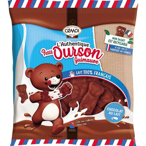 CEMOI Ourson au chocolat au lait et à la guimauve 170g pas cher - Auchan.fr