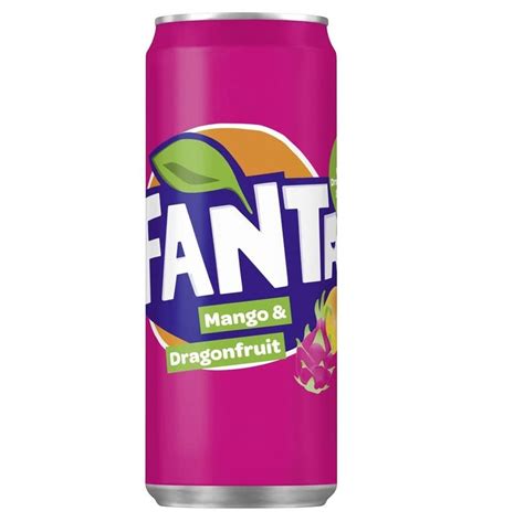 Fanta Mango Dragon Fruit Flavored Soft Drink Soda 330ml / 11.2 fl oz
