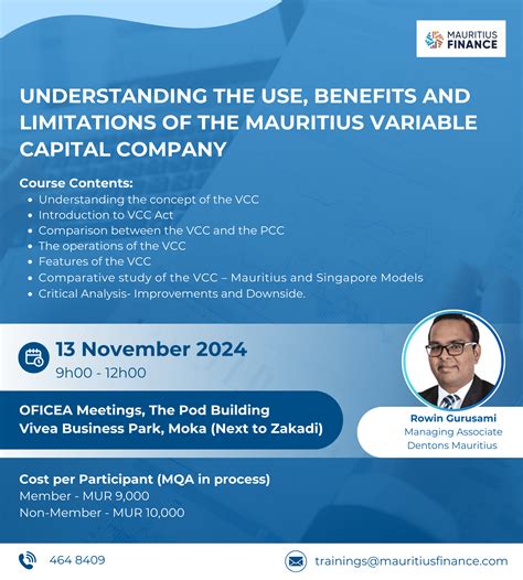Understanding the use, benefits and limitations of the Mauritian VCC