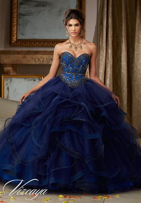Vizcaya By Mori Lee 89118 Quinceanera Dress Quinceanera Dresses Blue