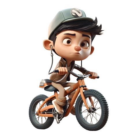Focused 3D Cyclist Great for Tracking or Performance Related Concepts