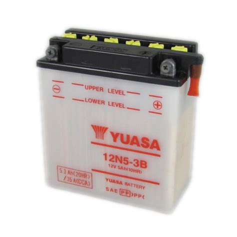 Yuasa Motorcycle Battery 12N5-3B 12V 5Ah From County Battery - County ...