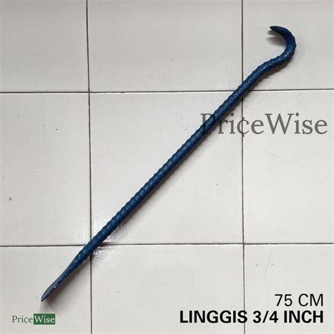 Jual Linggis Toge Besi Ulir 75 Cm Pencabut Paku Cabutan Paku