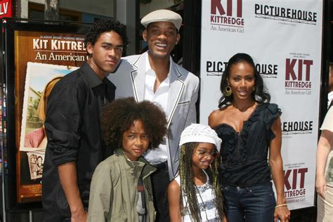 Trey Will Jada Jaden Willow Smith Arriving At The Premiere Of Kit Kittredge At The Grove In