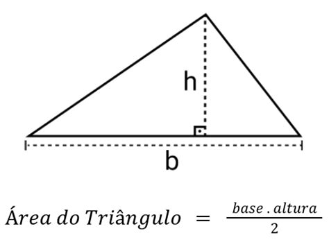 Area Da Base De Um Triangulo - Cálculo da área do Triângulo