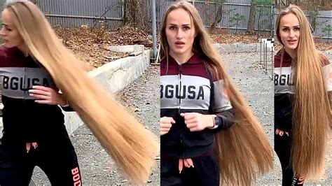 RealRapunzels Blonde Rapunzel Working Out Preview YouTube