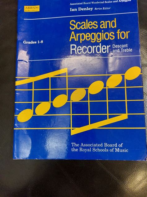 Scales Arpeggios For Recorder Descent Treble Grades